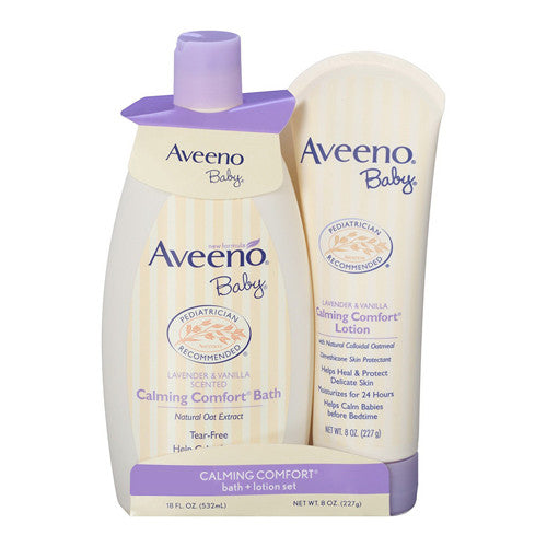 Aveeno Baby Calming Comfort Bath Plus Lotion Set, 1 Ea